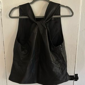 Massimo Dutti 100% Leather Top